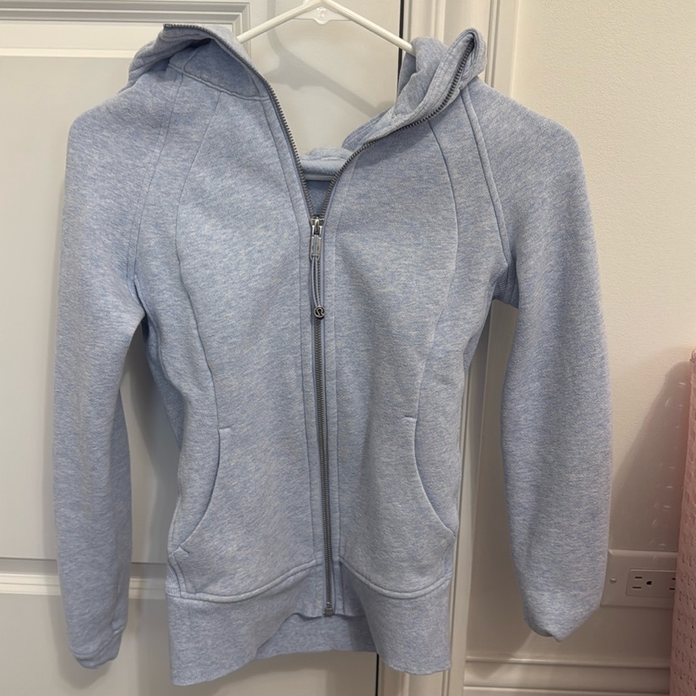 blue willow full zip scuba - size 2